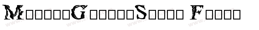 MaokenGlitchSerif F字体转换